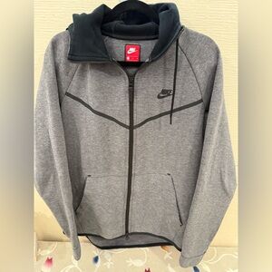Nike Tech Fleece Grey Zip Through Jacket Hoodie